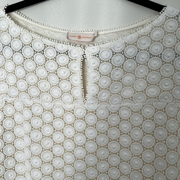 TORY BURCH EYELET LACE BLOUSE - Picture 4 of 6